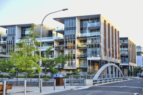 Multi-storey apartment block more than 3 levels