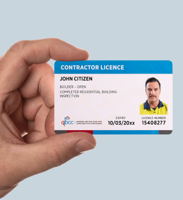 licence card hand